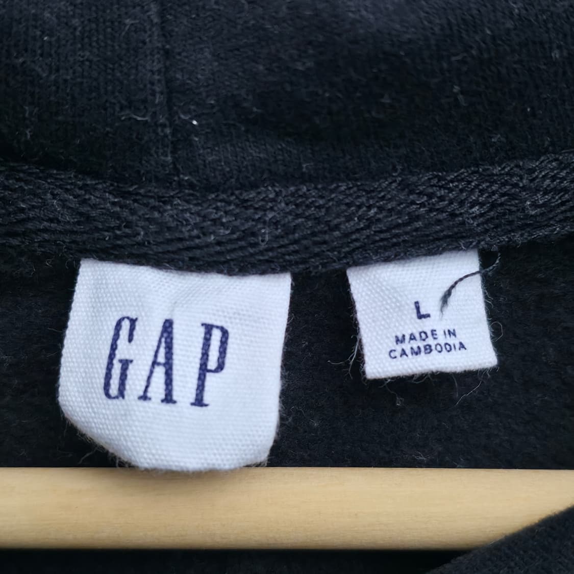 [L] GAP 갭 블랙 후드 집업 상품이미지4