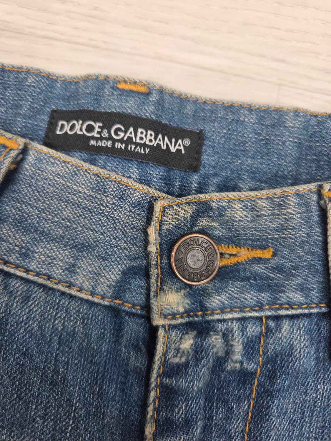 D&G  플레이트 디스트로이드 워싱 데님 상품이미지5