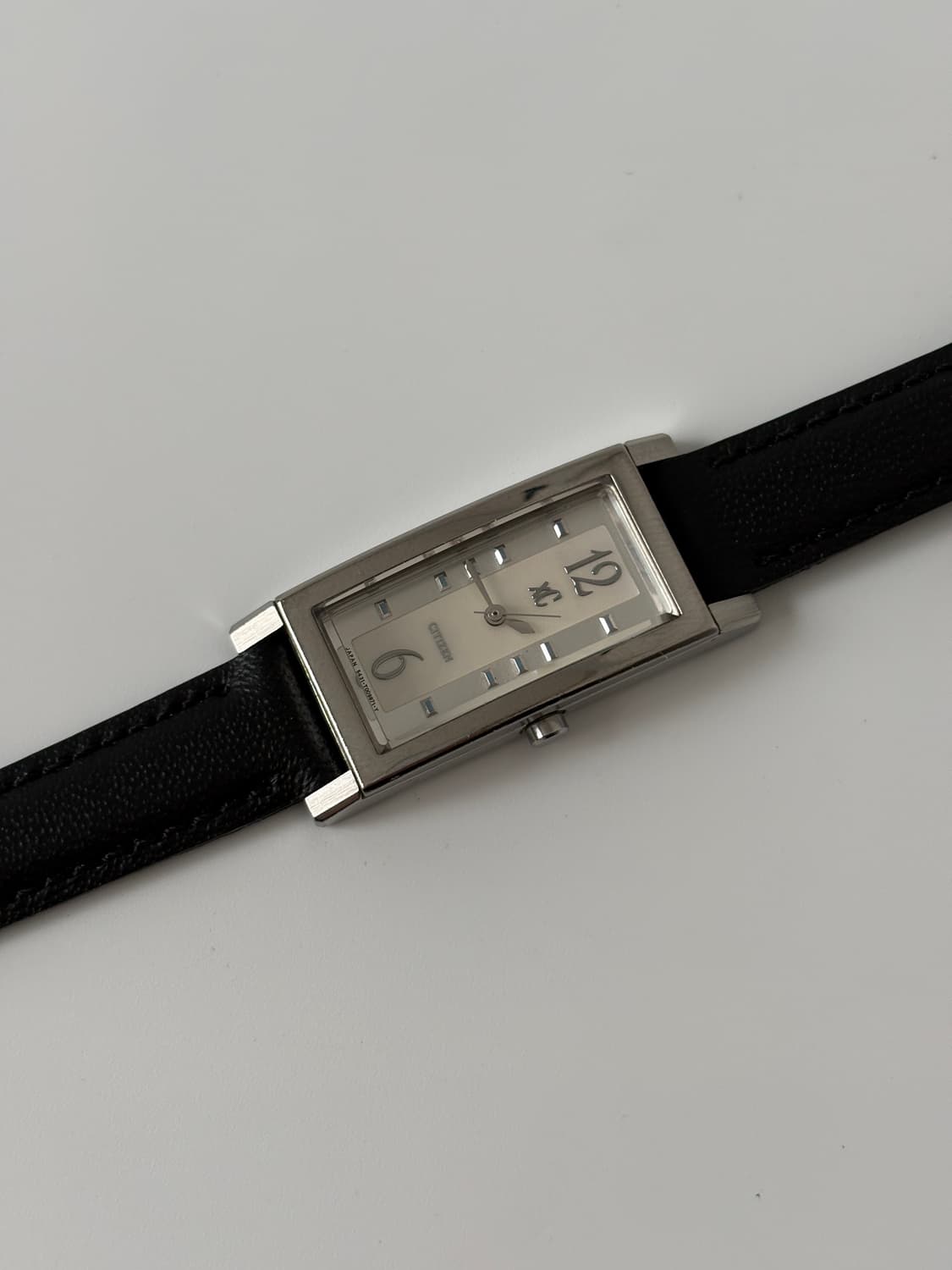 시티즌1980년도 빈티지 시계 xC 실버 탱크 쿼츠 여성 상품이미지4