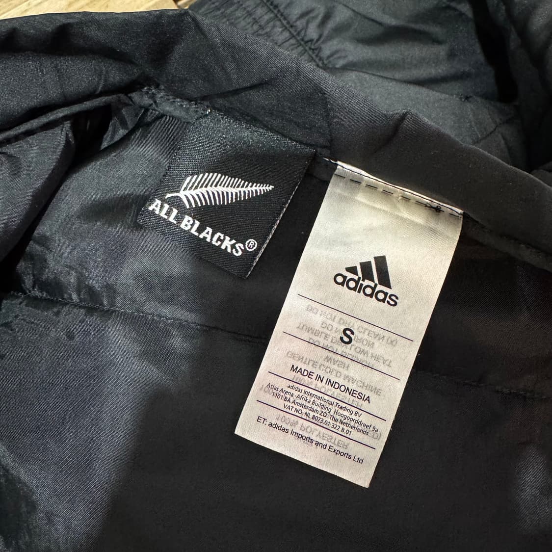 아디다스 x 올블랙스 럭비 봄버 자켓 (S)    상품이미지4