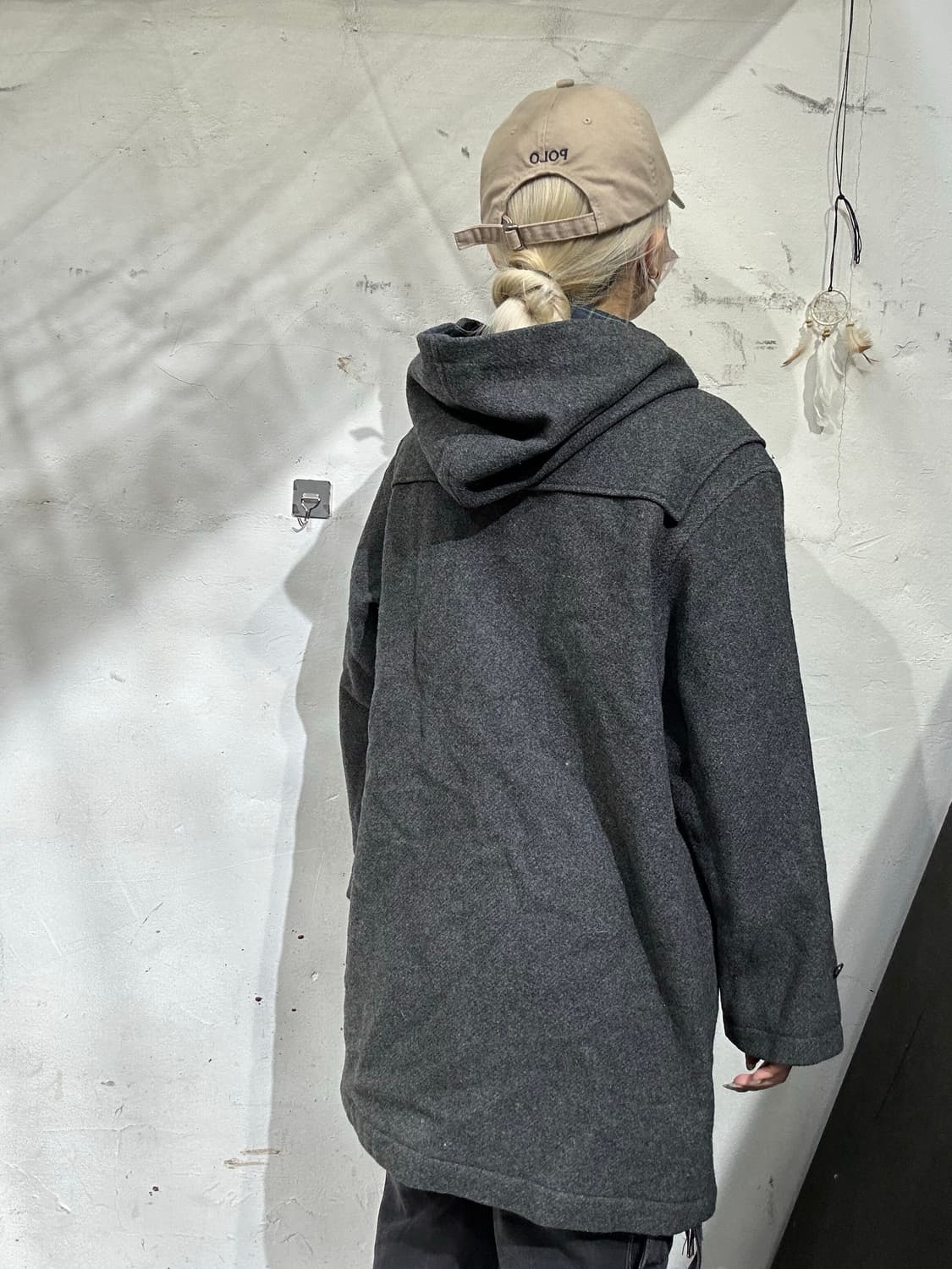 90s 폴로 랄프 로렌 그레이 떡볶이 코트 후드 자켓 95 상품이미지3