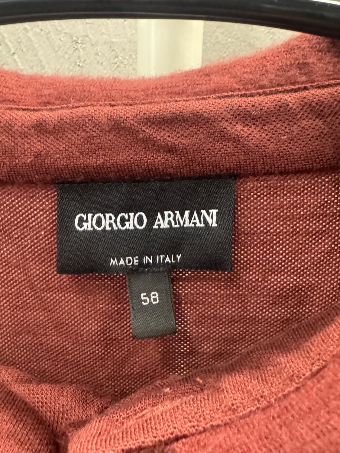 조르지오 아르마니 버건디 폴로반팔티 58 상품이미지3