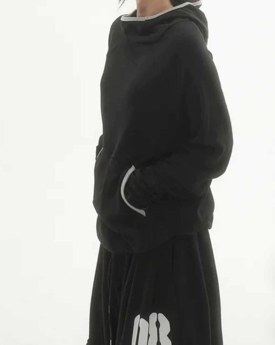 원아브 브릭 핑거홀 와플 후드티 상품이미지3