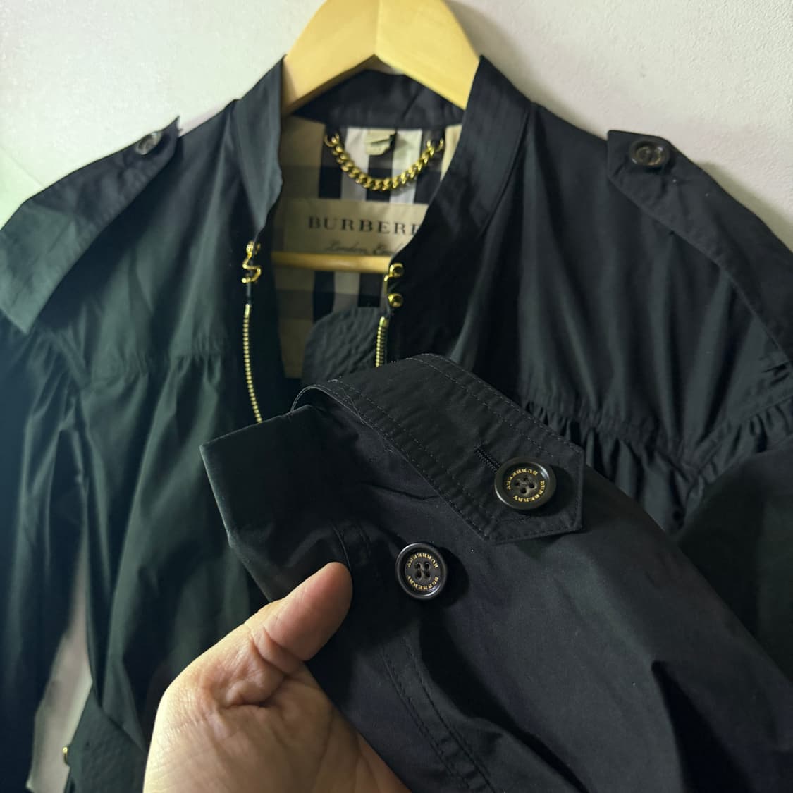 버버리 여성 폴리 견장 코트 (표기사이즈 US2, 55정도) 상품이미지5