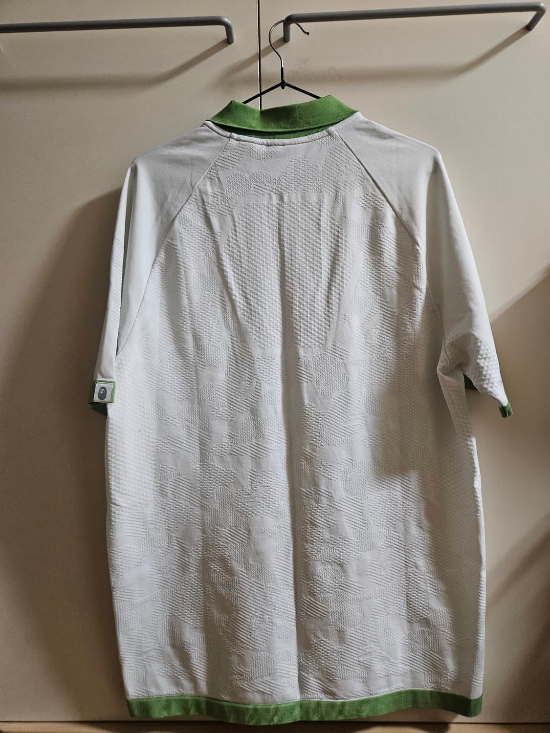 아디다스 x BAPE 숏슬리브 골프 폴로 셔츠 화이트 상품이미지3