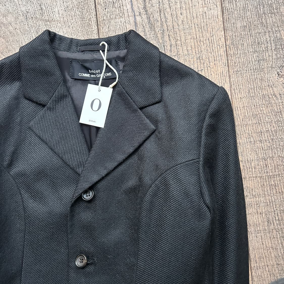 90's Cutting Line Felt Wool Jacket 상품이미지5