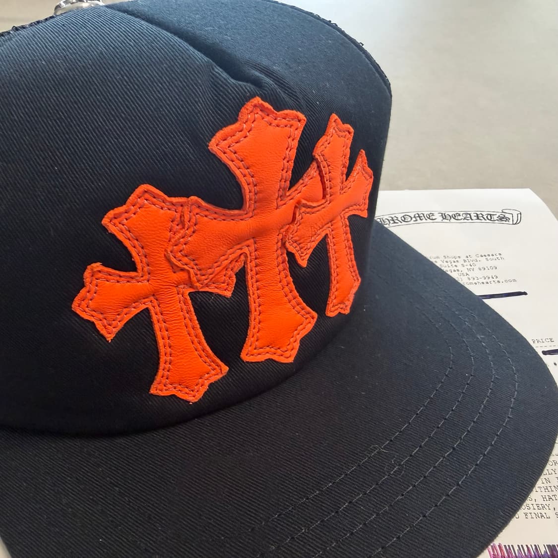 [새상품] 크롬하츠 세메터리 트러커 오렌지/블랙 상품이미지3