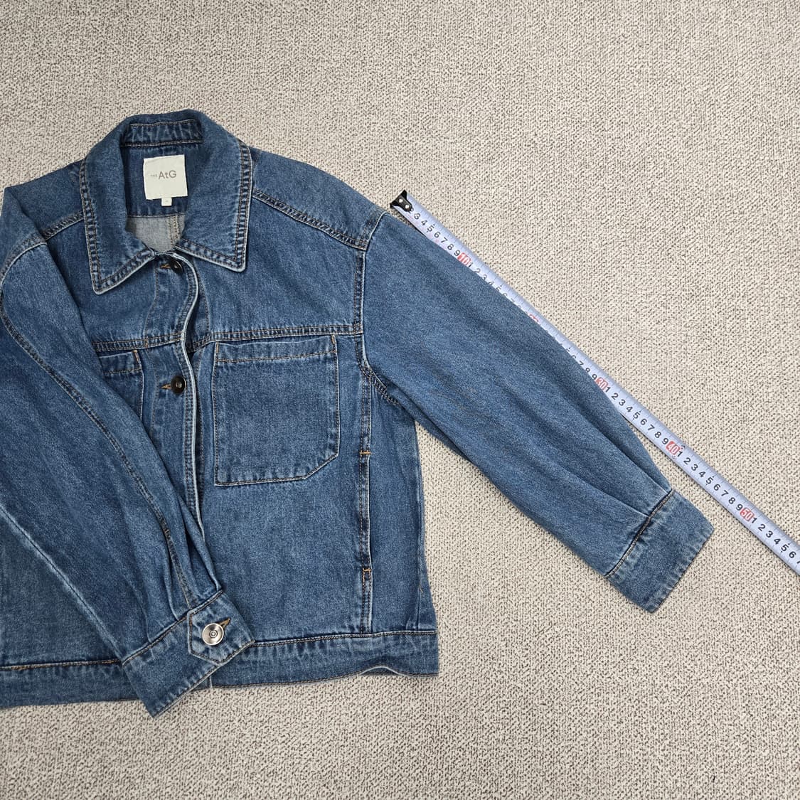 0181 엣지 AtG 청 데님 자켓 블루 아우터66 상품이미지8