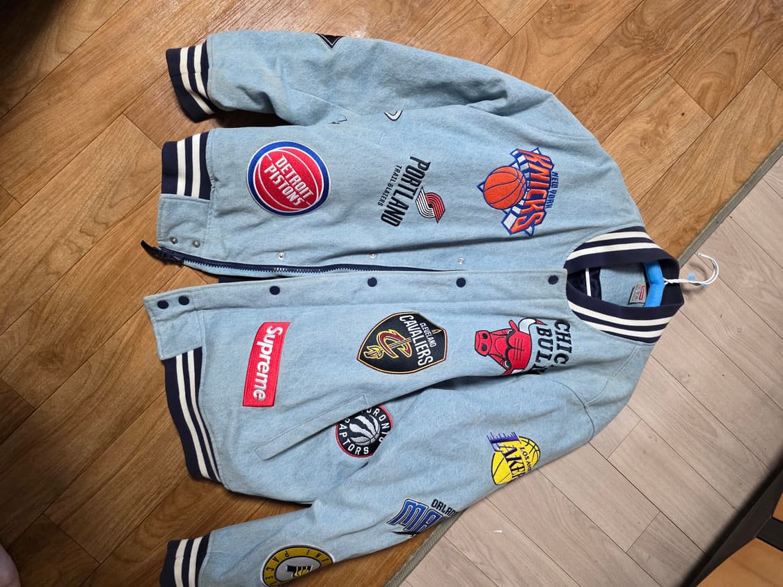 슈프림 x 나이키 18ss NBA 팀 웜업 데님 자켓 (XL) 상품이미지2
