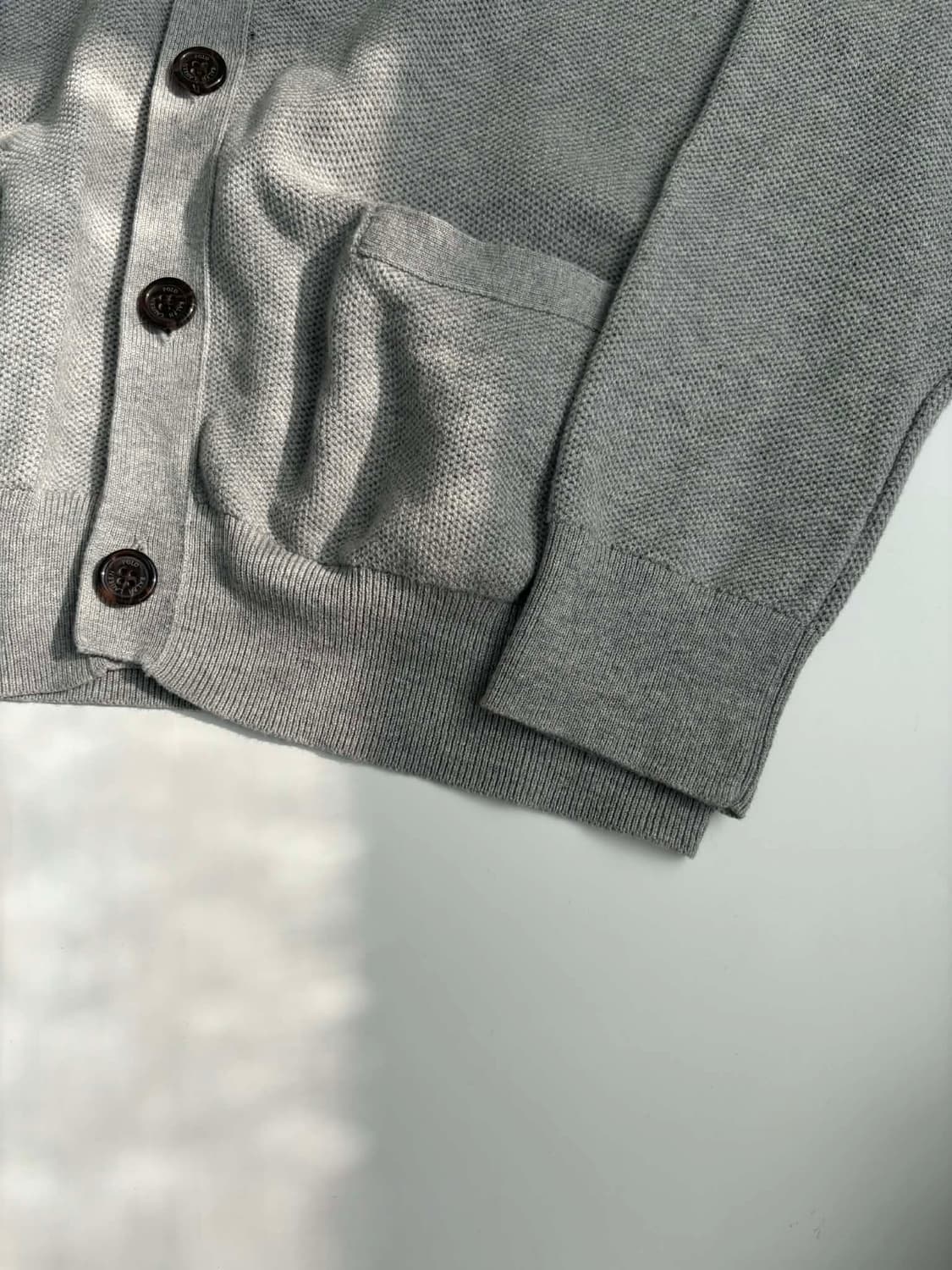 [L] 폴로 랄프로렌 피마코튼 그레이 니트 가디건 상품이미지8