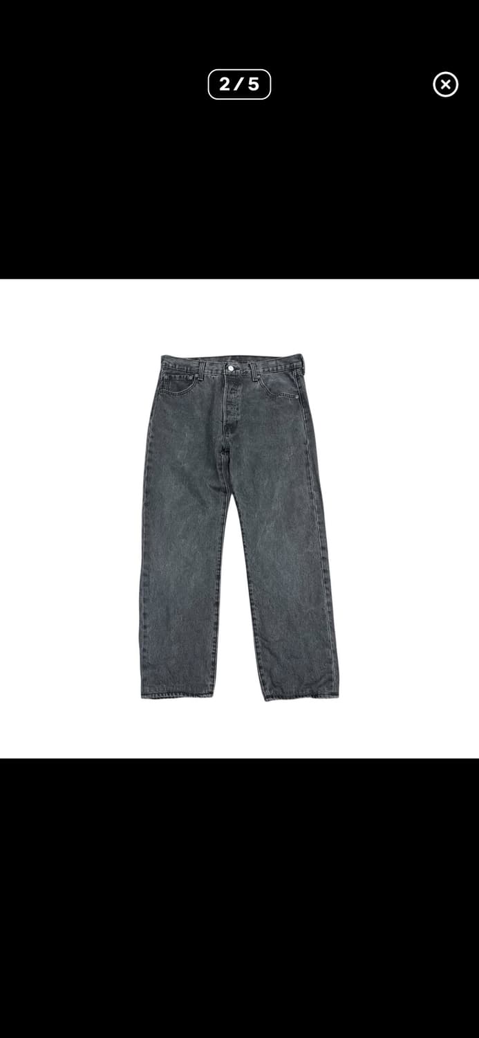 리바이스 501 93 스트레이트 흑청 데님 상품이미지2