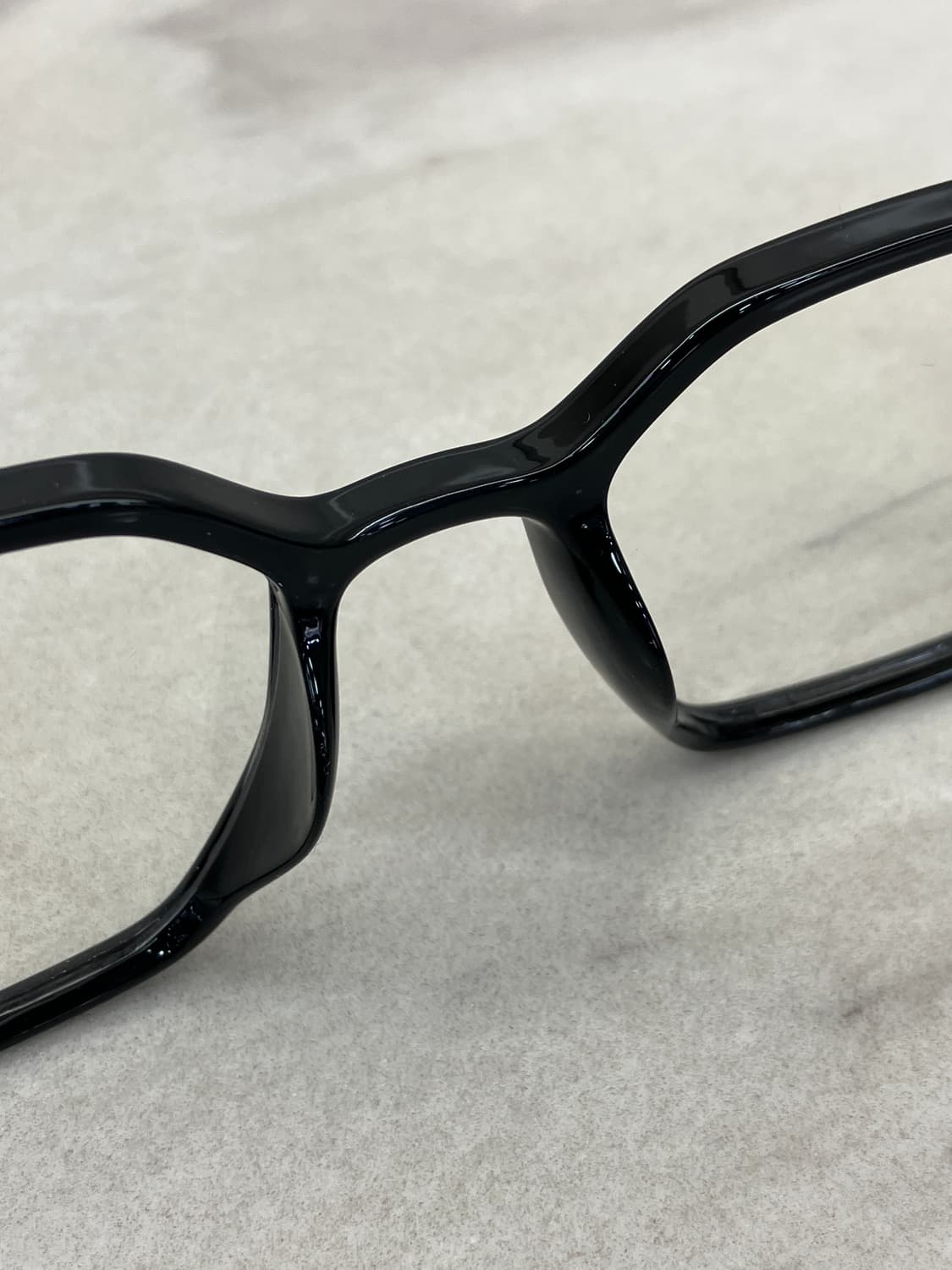 B66 HL 유광 블랙 팔각 뿔테 안경5534 상품이미지4