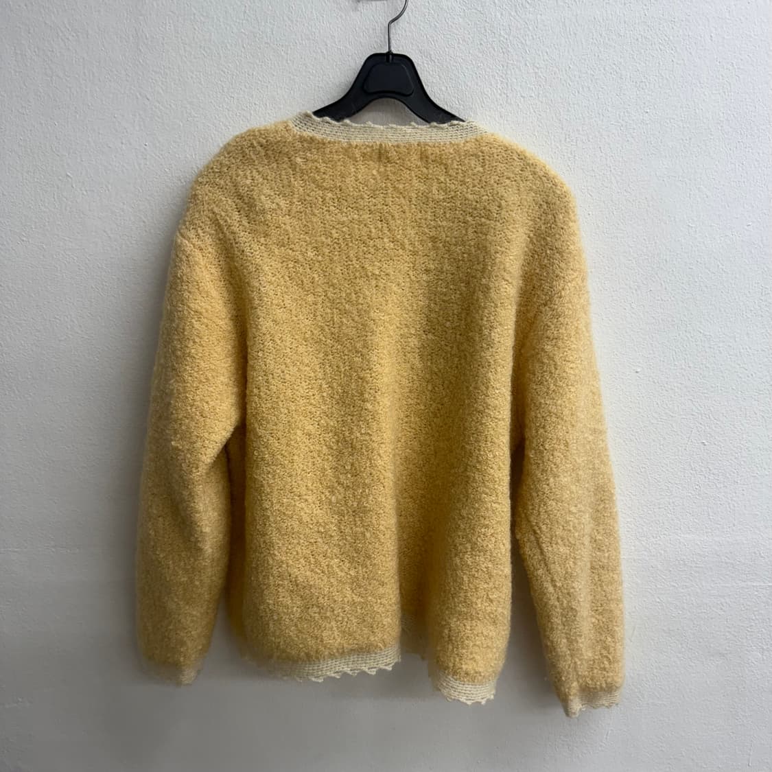 IDANA JPN  여성 부클레 모헤어 옐로 트위드 자켓 (M) 상품이미지3