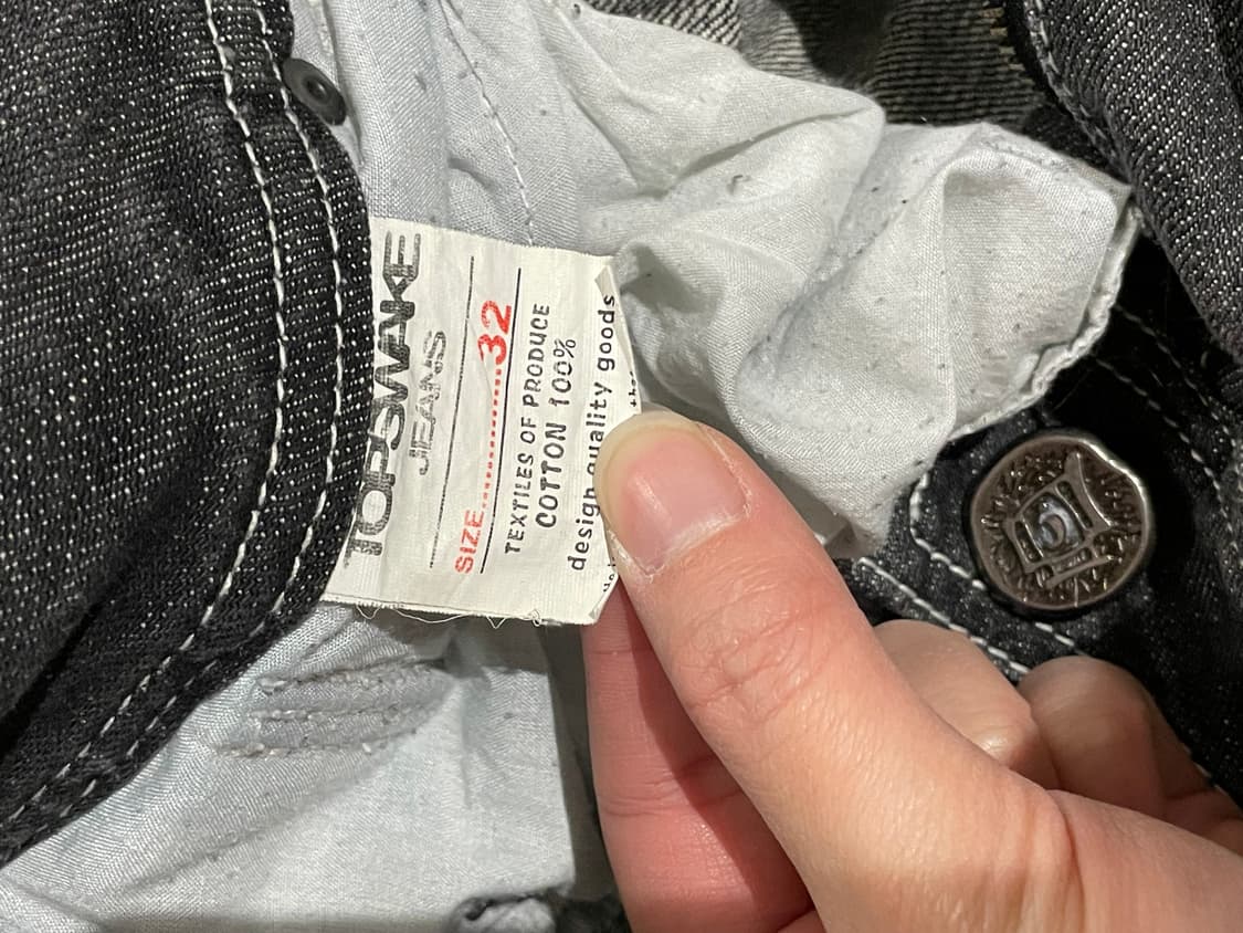 Topswkle 블랙 데님 팬츠 상품이미지10