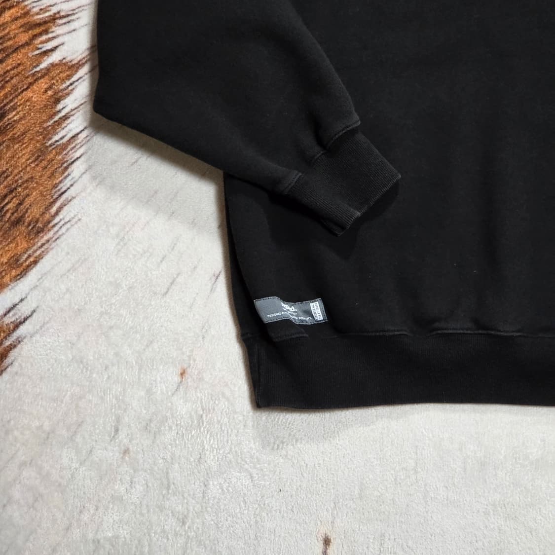 마하그리드 오버핏 블랙 후드티 상품이미지3