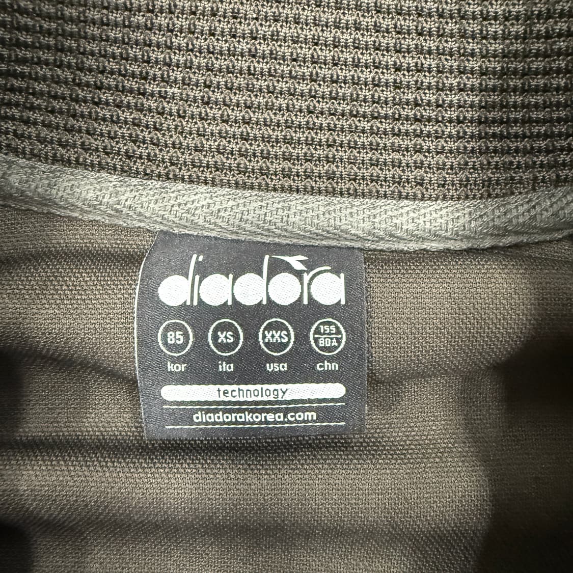 (XS)디아도라 Diadora 사이드라인 트랙탑 뎌(차콜) 상품이미지3