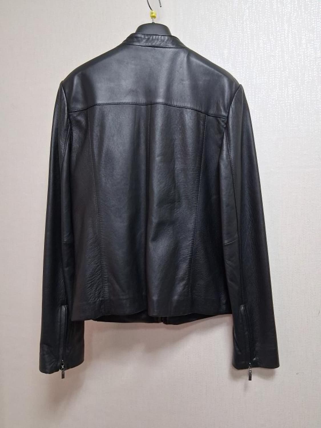 이탈리아 양가죽 여성  양가죽검정집업쟈켓 XS적당 44반 허리 25 26 상품이미지2