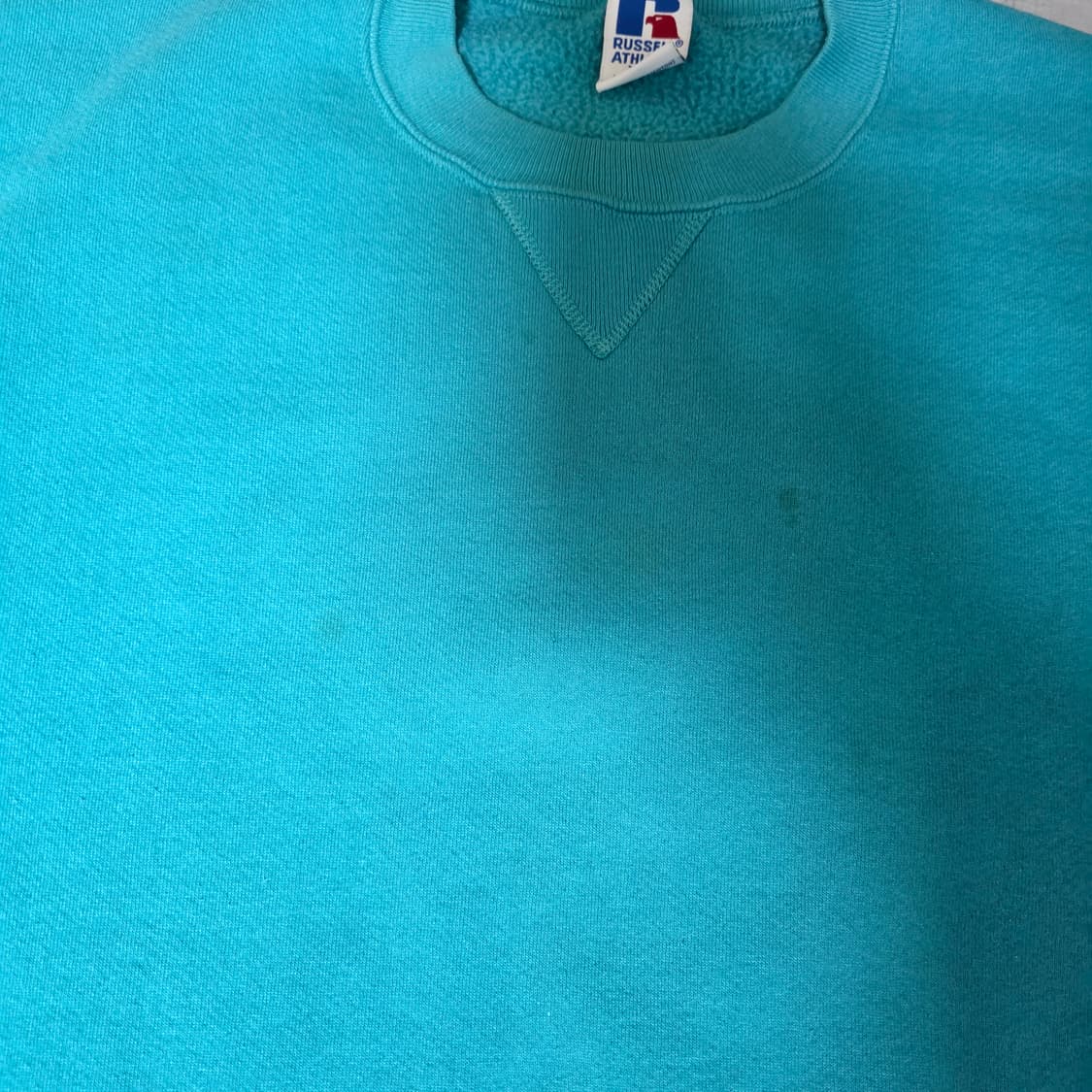 [XXL] 90s 러셀 애슬레틱 스웻 틸그린 틸블루 트래쉬드 상품이미지4