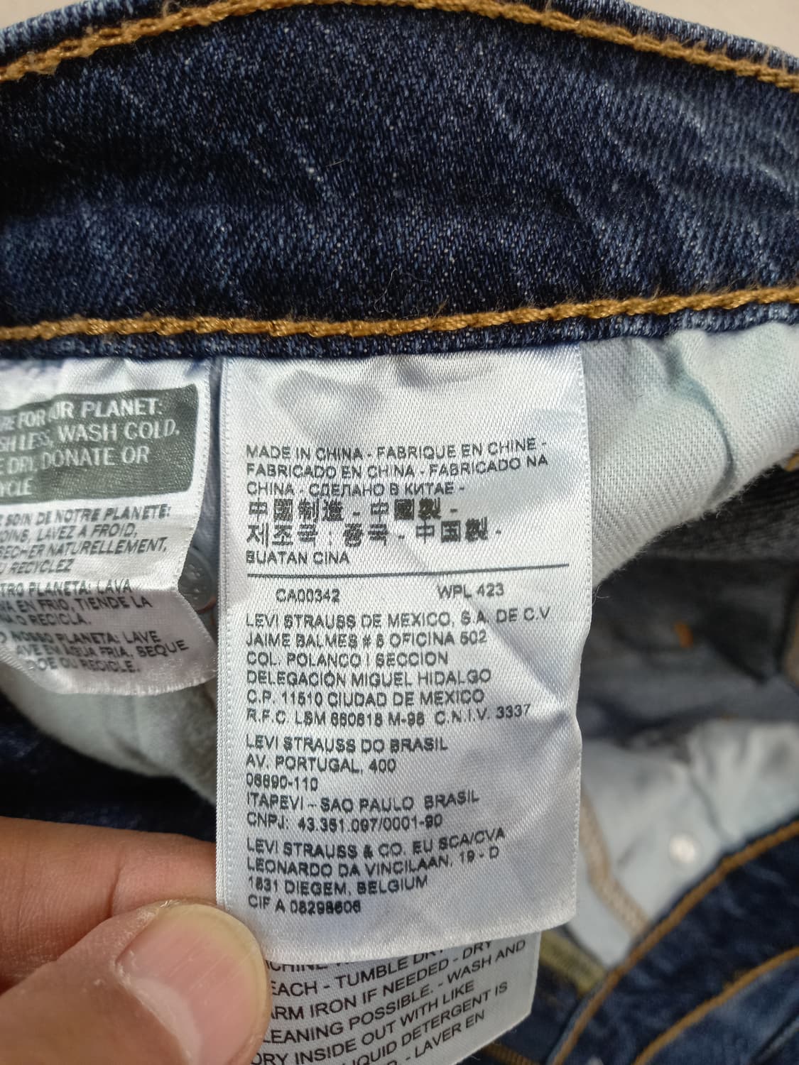 32 리바이스511 리오셀 워싱 스판 슬림일자 진청 32-262 상품이미지8