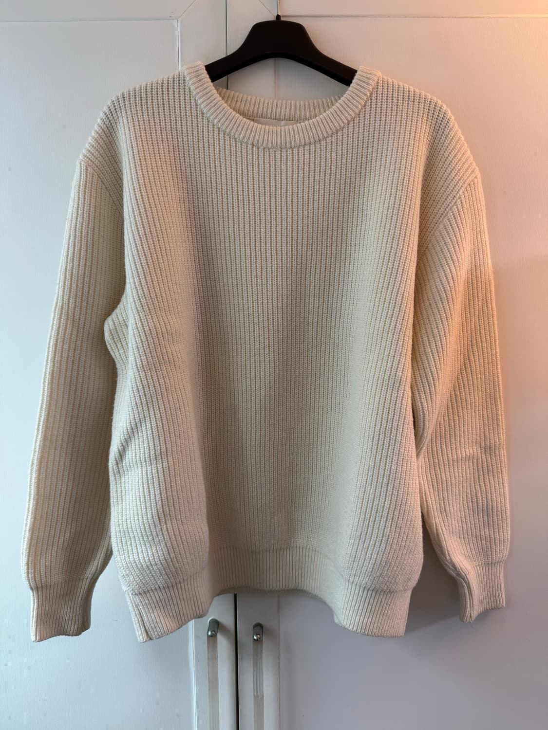 월스와일무브먼트 하이브리드 우븐 스웨터 아이보리 1사이즈 상품이미지4