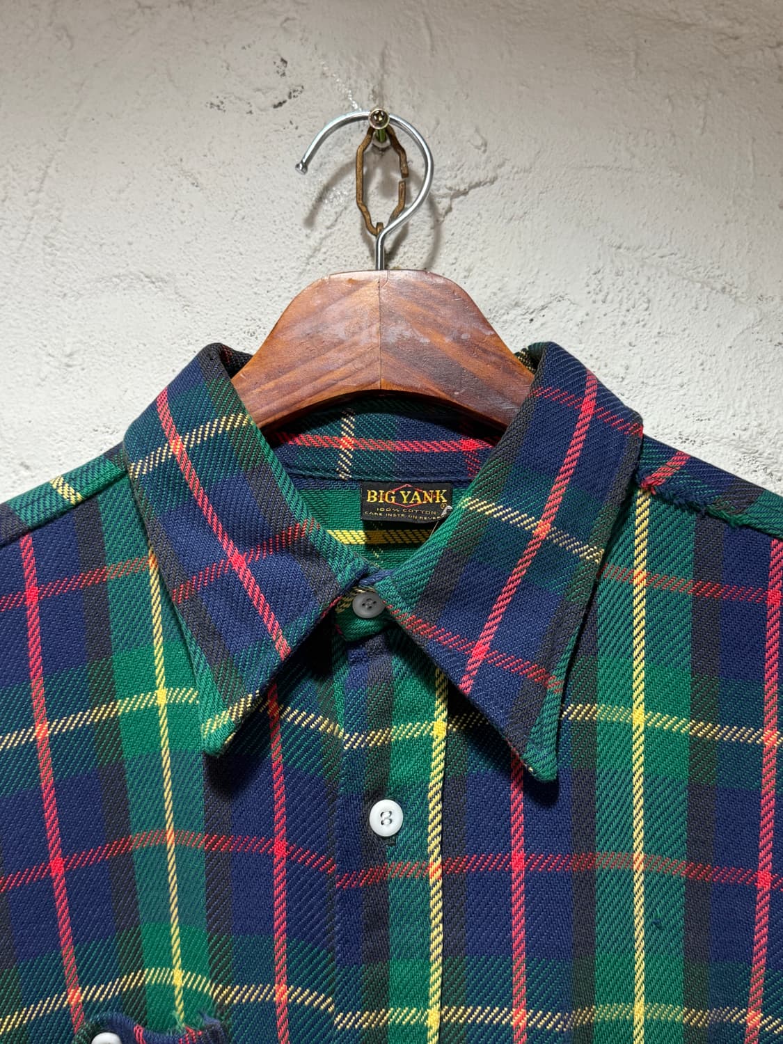 BIG YANK 빅얀크 70년대 더블 포켓 플란넬 타탄체크 셔츠 상품이미지4