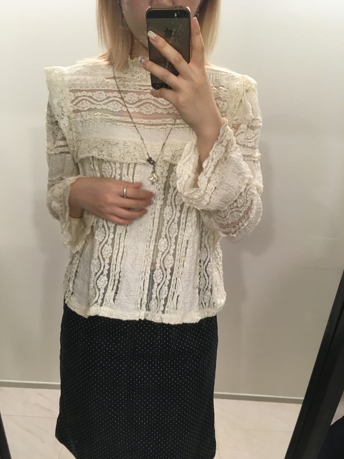 jpn vintage lace antique blouse 상품이미지2