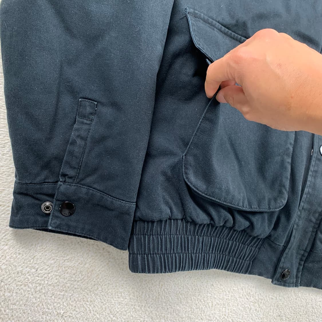 오베이 콜트레인 누빔 워크자켓 블랙 상품이미지5