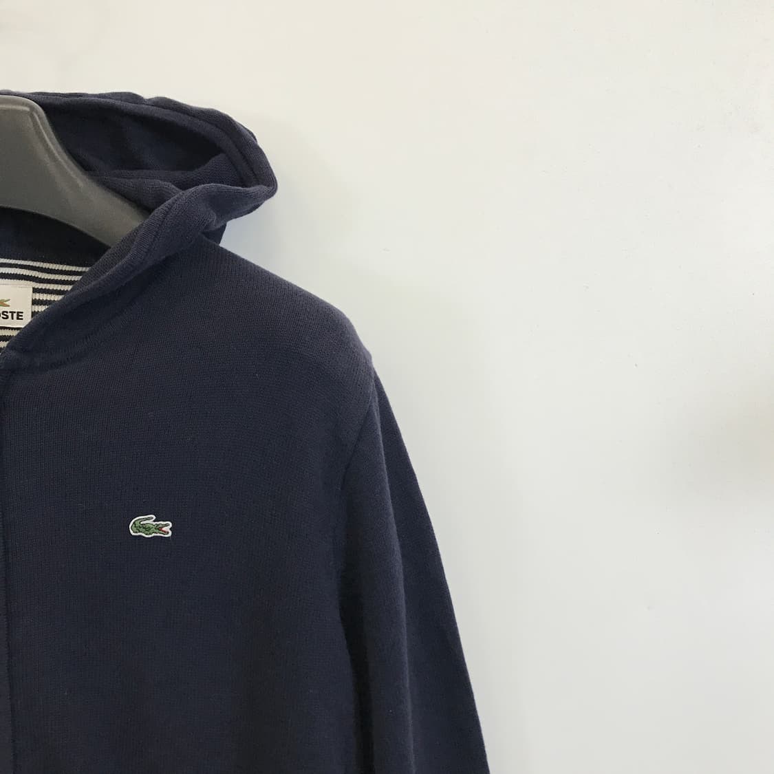 라코스테 코튼 니트후드집업 [100] 상품이미지2