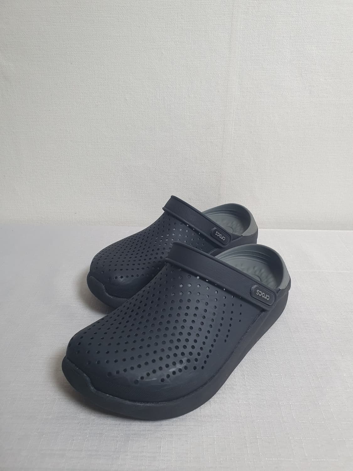 크록스 라이트라이드 클로그 샌들 블랙 슬레이트 그레이 240mm 상품이미지4