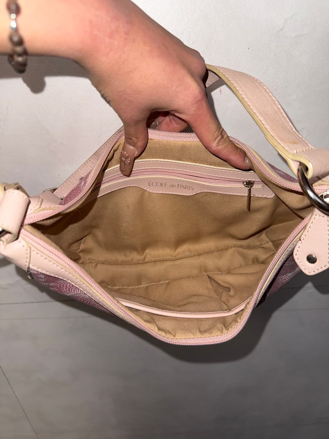 Ecole de Paris pink flower buckle 숄더백 상품이미지5