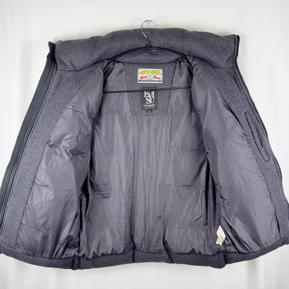 (L) 에비수 덕다운 니트 조끼 패딩 차콜 상품이미지6