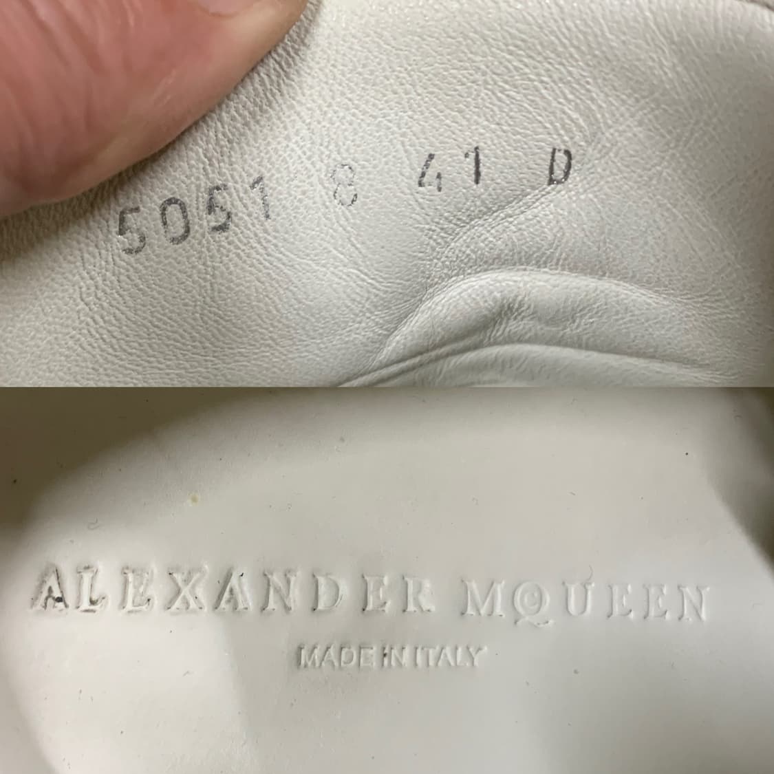 알렉산더 맥퀸 로우탑 스니커즈(어퍼-올 레더)41 사이즈 상품이미지10