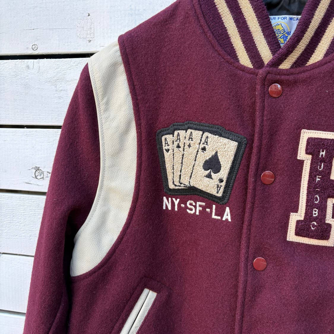 Golden Bear 골든베어x허프 made in usa 바시티 자켓 상품이미지3