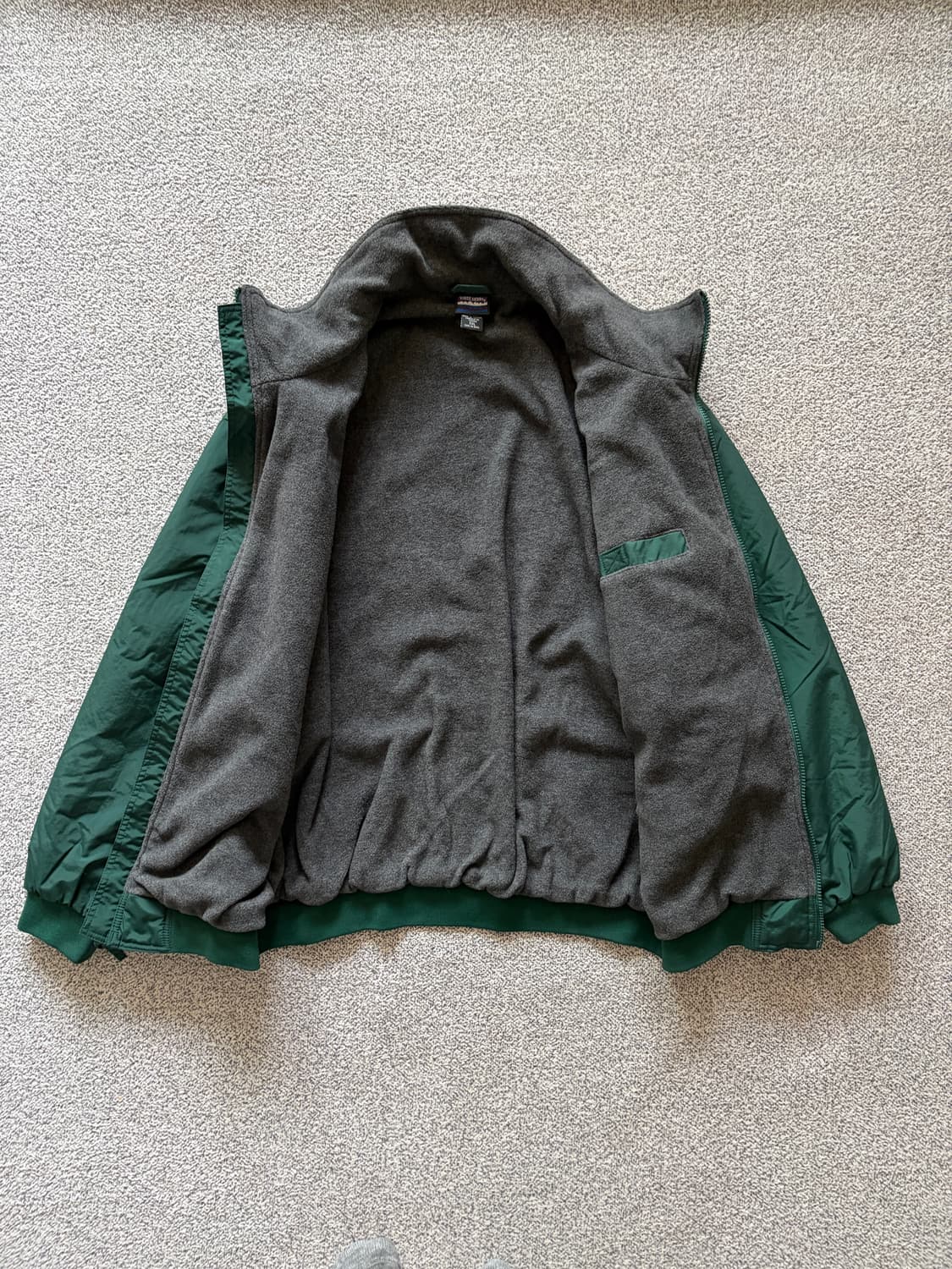 90s 화이트 시에라 쉘라인드 봄버  웜업 재킷 xxl 상품이미지4