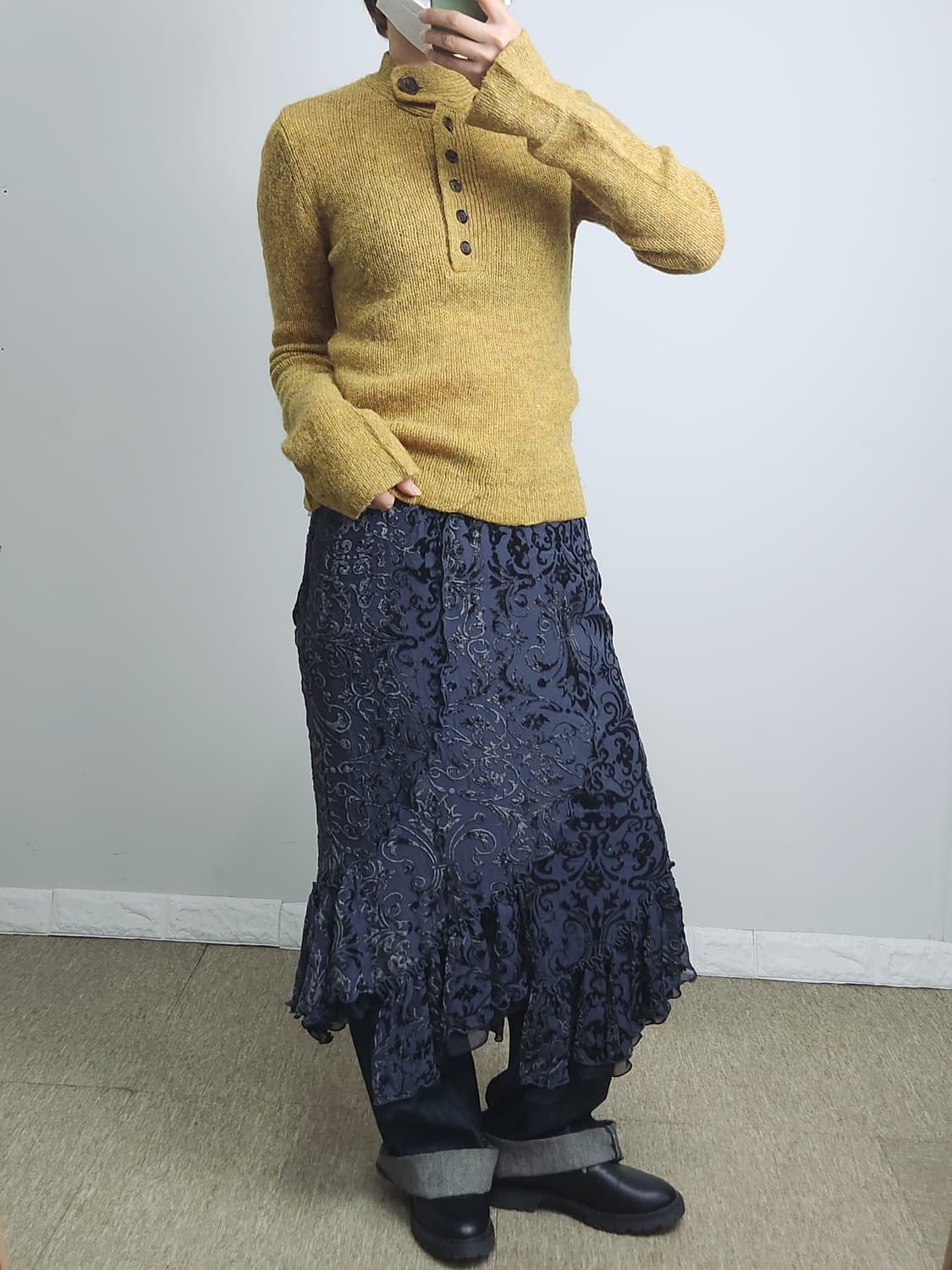 (MACPHEE) 믹스 니트  상품이미지2