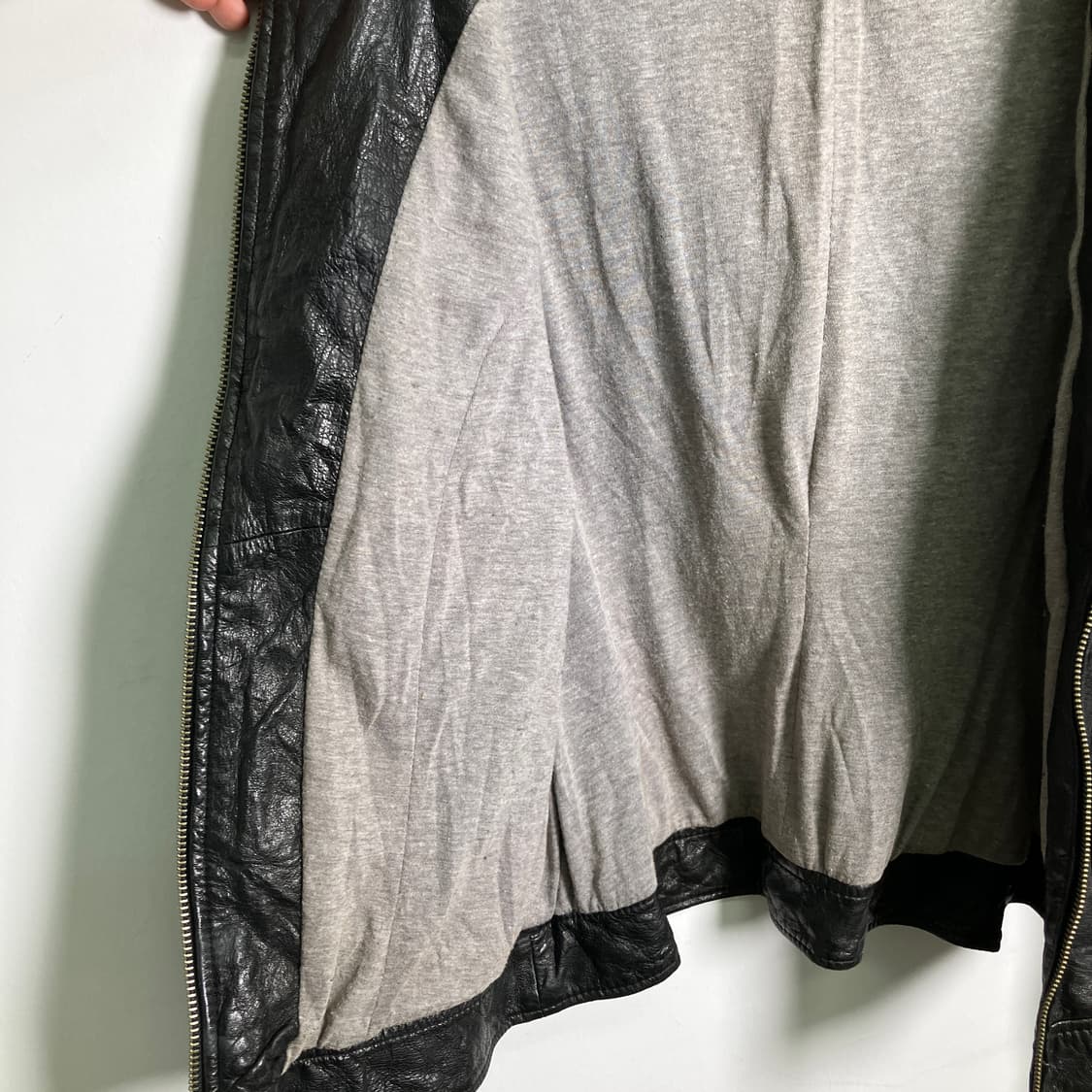 Scot club 블랙 후드 레더 자켓  상품이미지10