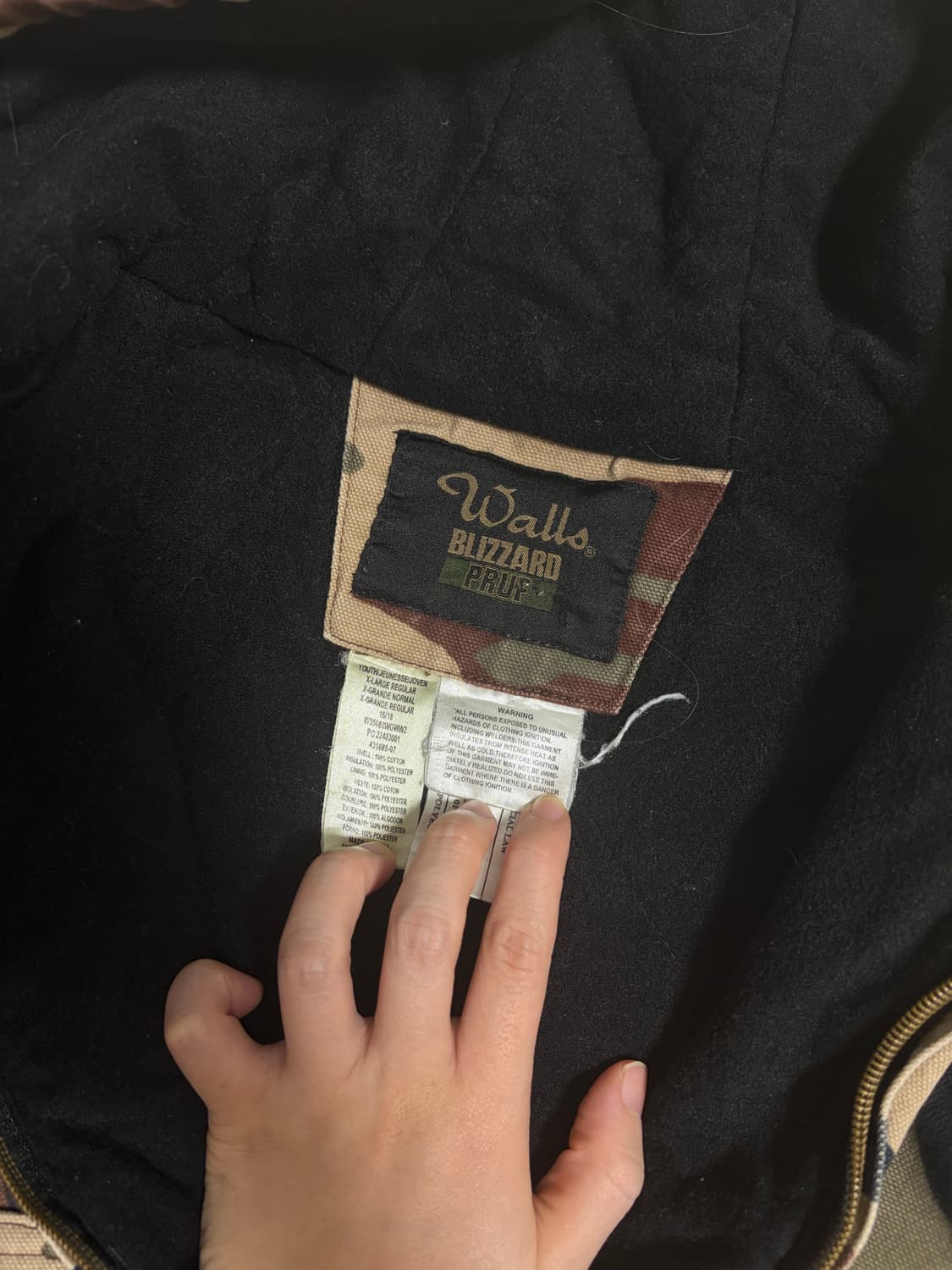 카모 패턴 빈티지 자켓 상품이미지4