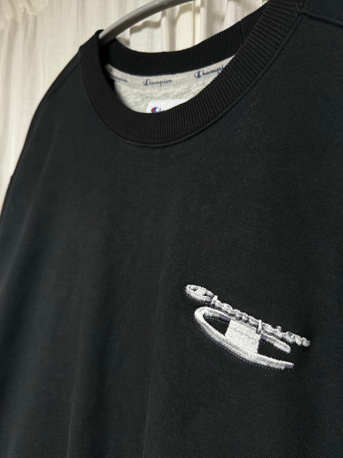 L) 슈프림 챔피온 콜라보 맨투맨 블랙 상품이미지2