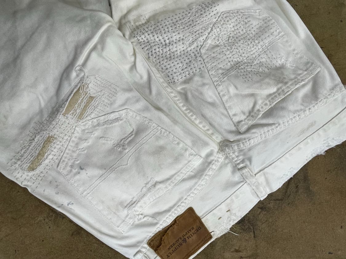 폴로랄프로렌(DS)/아이보리 디스트레스드 데님팬츠(31“) 상품이미지6