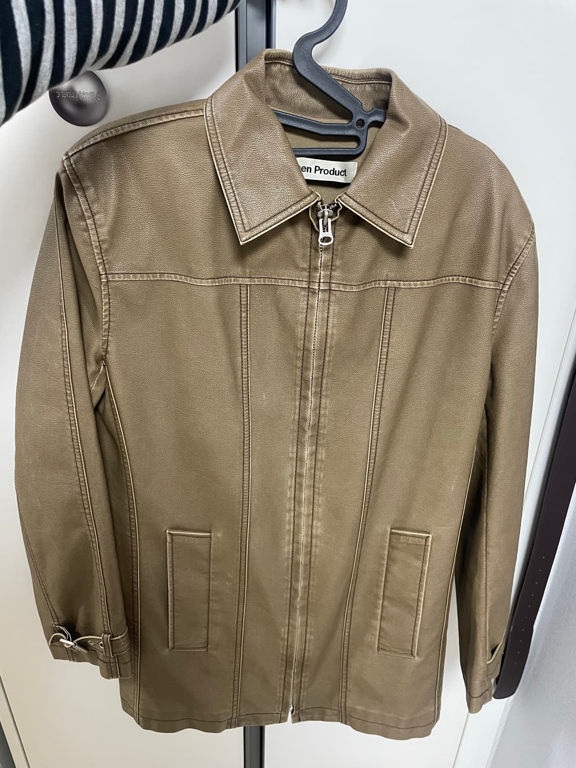 더오픈프로덕트 openyy 레더자켓 브라운 1사이즈 상품이미지4