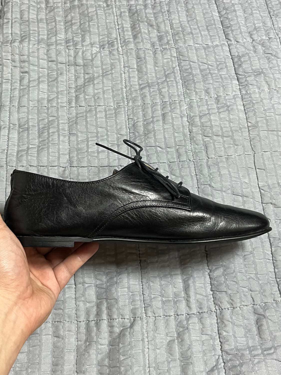 [240] 마가렛호웰 블랙 레더 더비슈즈 상품이미지7