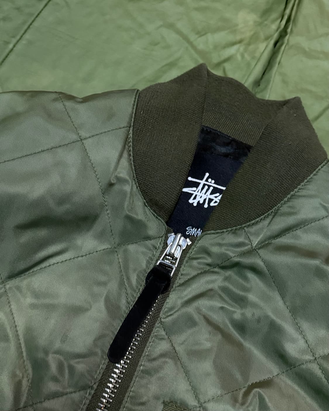 스투시 다이아몬드 퀼팅 MA-1 자켓 S 상품이미지2