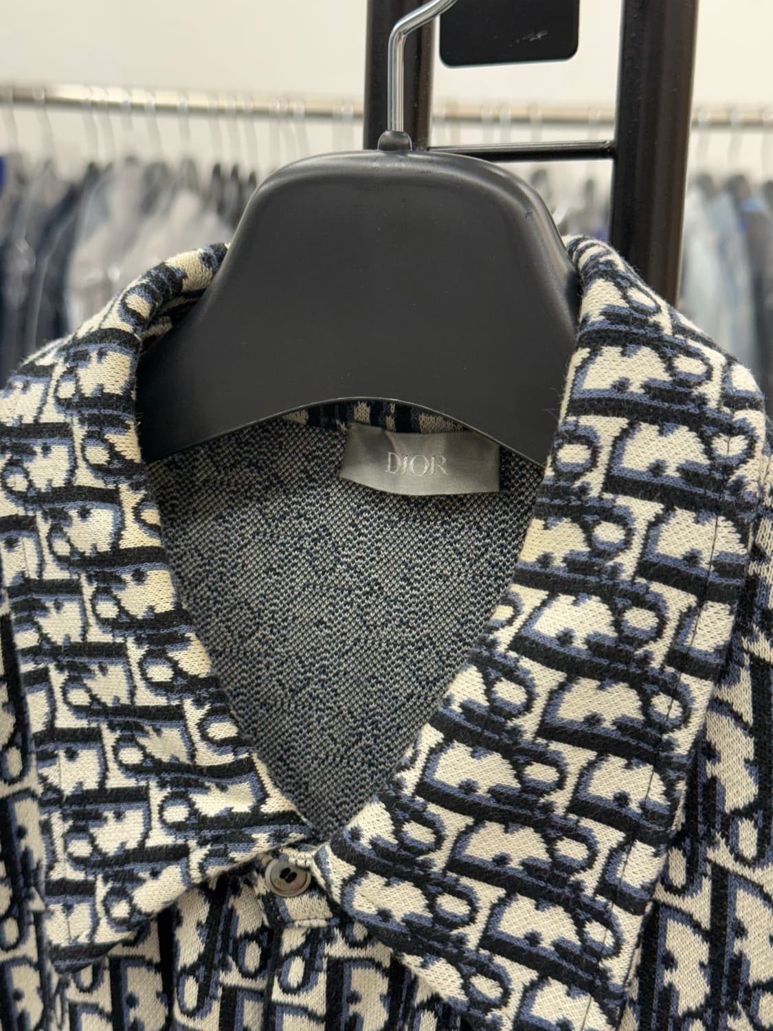 [3XL] 디올 오블리크 니트 오버셔츠 상품이미지4