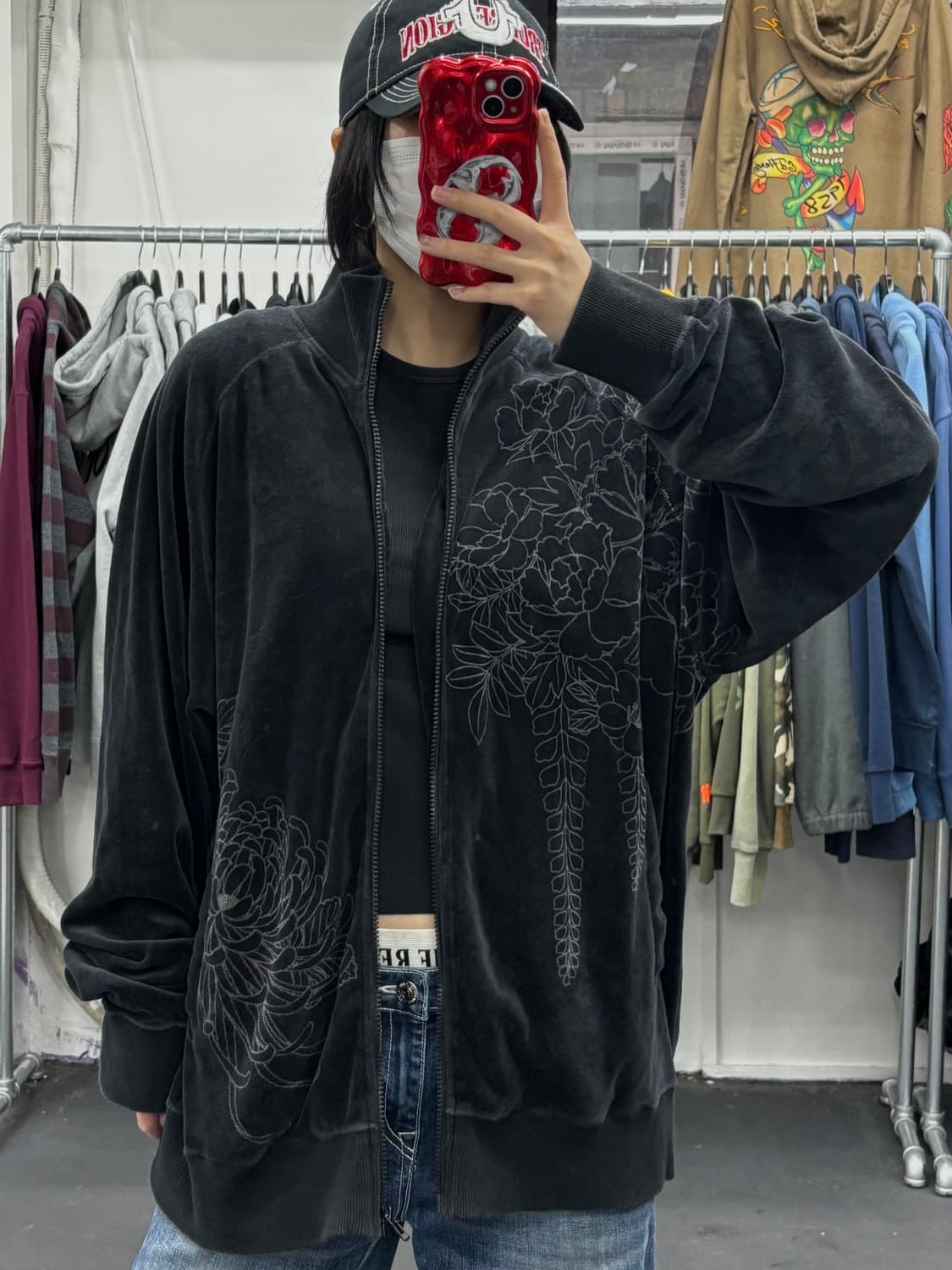 카라쿠리 타마시 오리엔탈 벨벳 자켓 상품이미지3