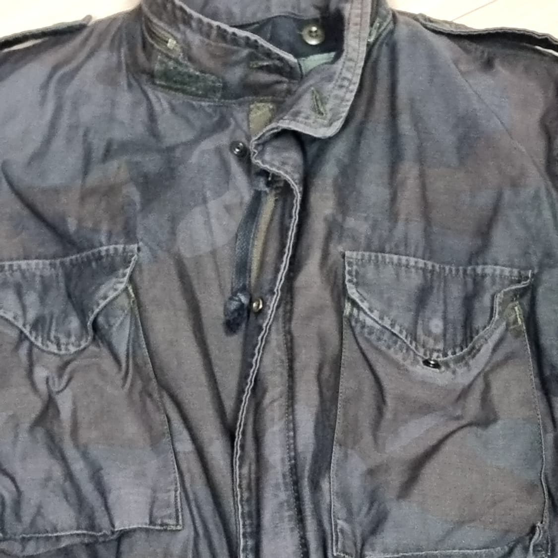 미군 우드랜드 블랙염색 m65 야상 자켓(라지레귤러) 상품이미지6