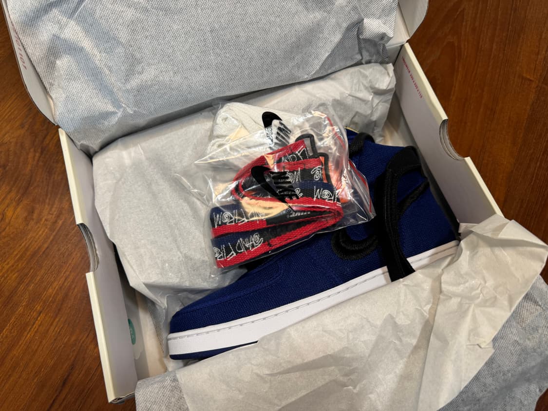 (새상품) 나이키 x 스투시 반달 하이 딥 로얄 블루 270 상품이미지5