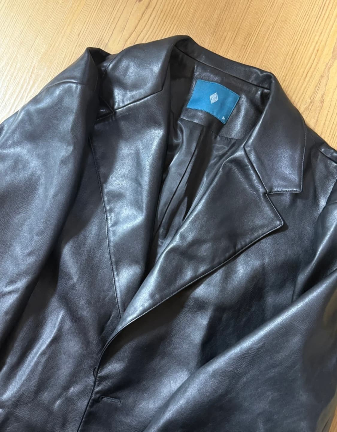 다이아몬드레이라 레더 블레이저 자켓 상품이미지2