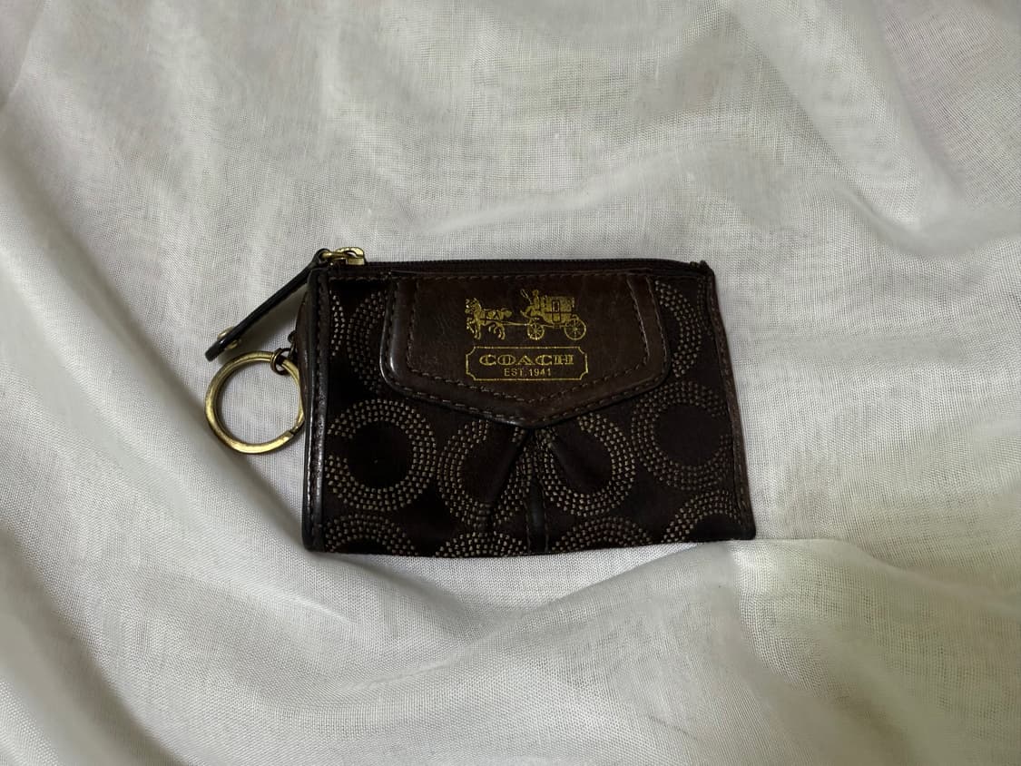 코치 빈티지 브라운 카드지갑 상품이미지1