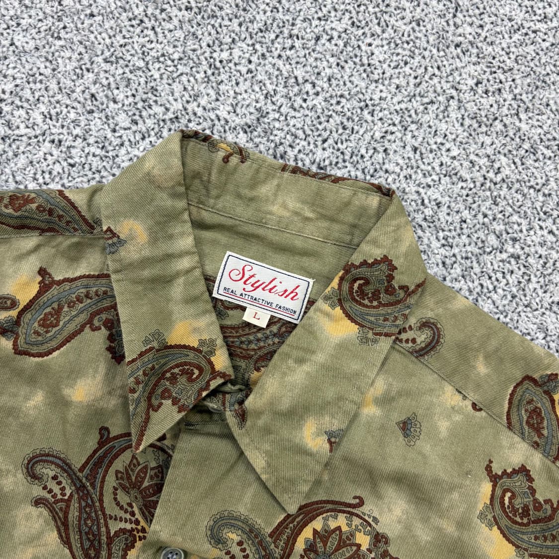 L 빈티지 남성 페이즐리 셔츠 남방 0319J 상품이미지2