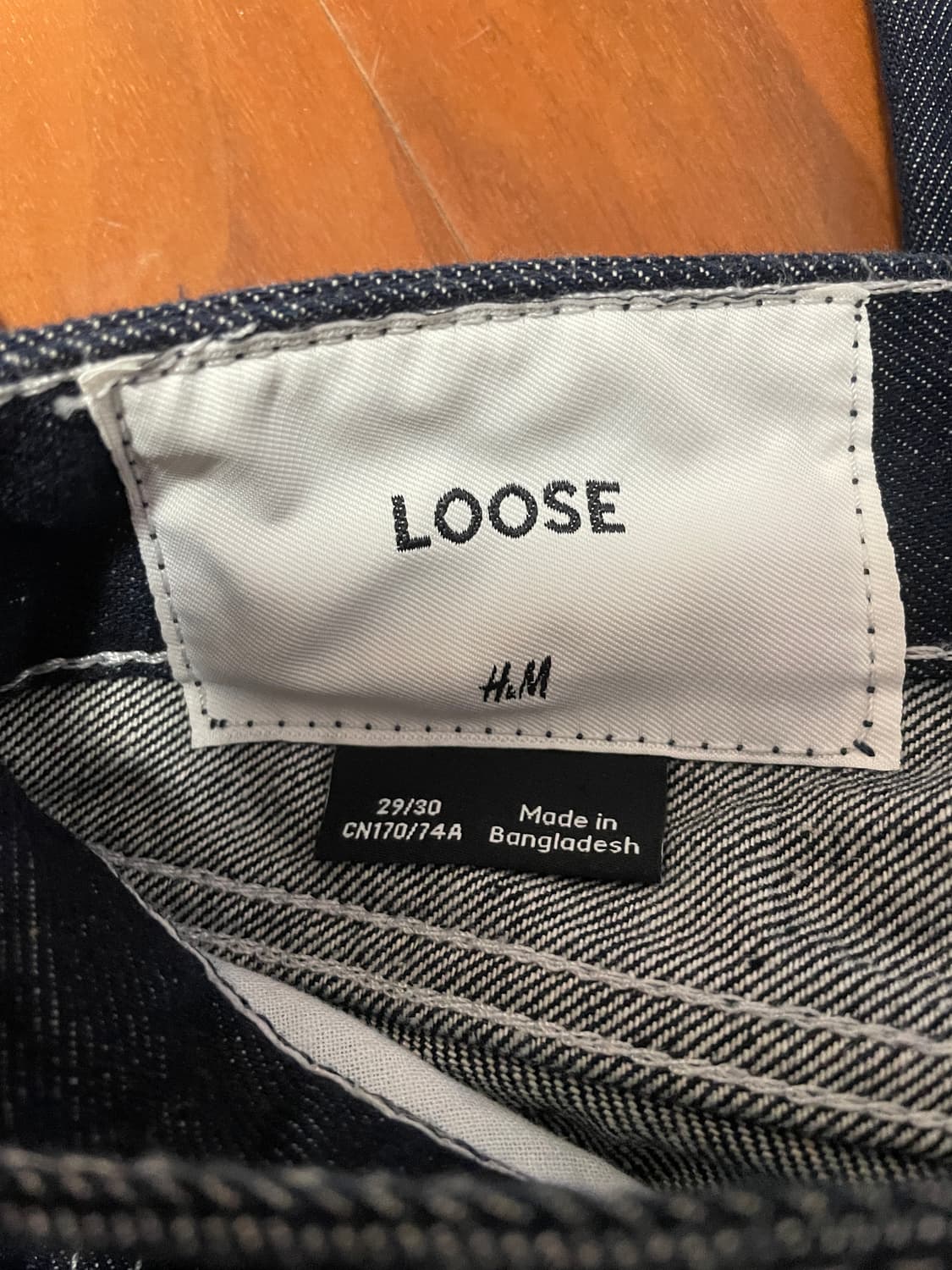 흐앤므 h&m 루즈핏 데님 29/30 상품이미지3